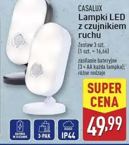 ALDI Lampki led z czujnikiem ruchu Casalux oferta