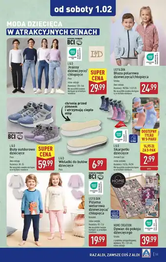 ALDI Bluza polarowa 98/104-122/128 Lily & Dan oferta