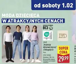 ALDI Jeansy chłopięce 128-146 L&D oferta