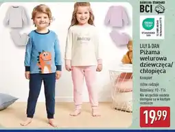 ALDI Piżama welurowa 92-116 Lily & Dan oferta