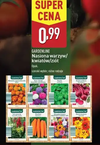 ALDI Nasiona warzyw Gardenline oferta