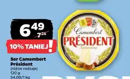 Netto Ser camembert naturalny President oferta