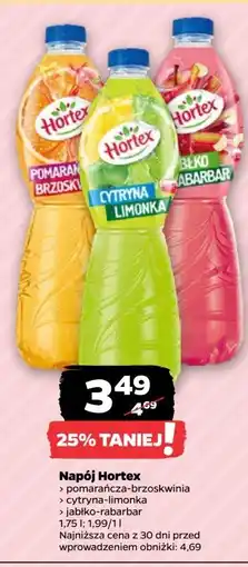 Netto Napój jabłko-rabarbar Hortex oferta