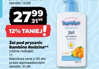 Netto Żel pod prysznic mirabelka Bambino Rodzina oferta