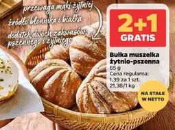 Netto Bułka muszelka żytnio-pszenna oferta