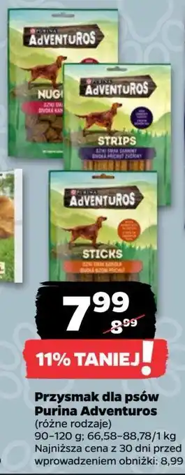 Netto Sticks o smaku dzika Purina Adventuros oferta