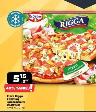 Netto Pizza z szynką i pieczarkami Dr. Oetker Rigga oferta