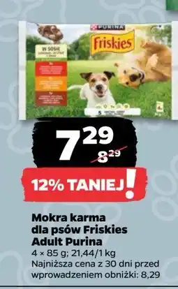 Netto Karma dla psa wołowina kurczak i jagnięcina w galaretce Purina Friskies oferta