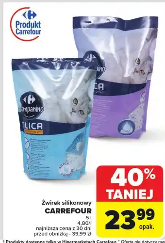 Carrefour Żwirek silikonowy Carrefour oferta