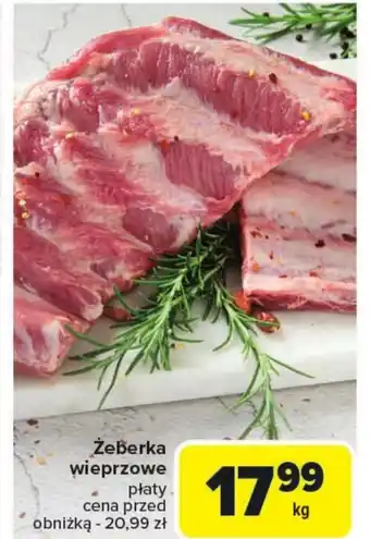 Carrefour Żeberka wieprzowe oferta