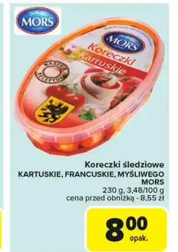 Carrefour Koreczki śledziowe Mors oferta