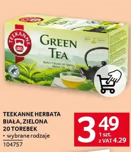 Selgros TEEKANNE HERBATA BIAŁA, ZIELONA 20 TOREBEK oferta