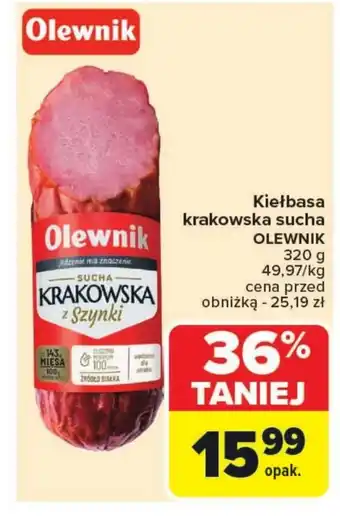 Carrefour Kiełbasa Olewnik oferta