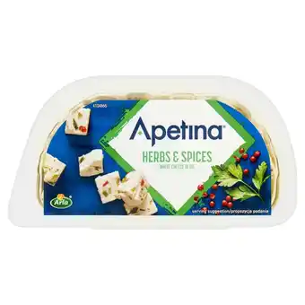 Carrefour Arla Apetina Ser biały typu śródziemnomorskiego w zalewie olejowej z ziołami 100 g oferta