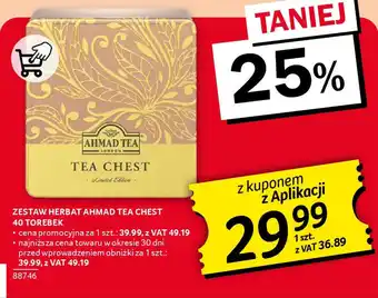 Selgros ZESTAW HERBAT AHMAD TEA CHEST 40 TOREBEK oferta