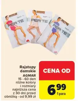 Carrefour Rajstopy damskie Agmar oferta