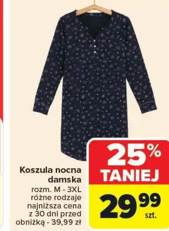 Carrefour Koszula nocna damska oferta