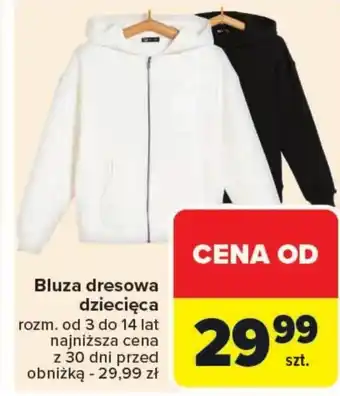 Carrefour Bluza dresowa dziecięca oferta