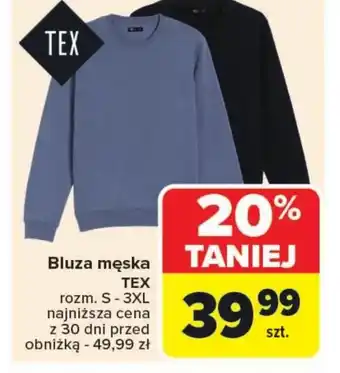 Carrefour Bluza męska TEX oferta