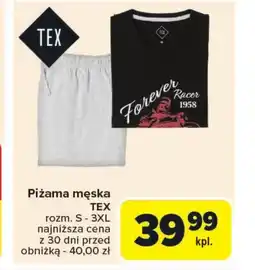 Carrefour Piżama męska TEX oferta