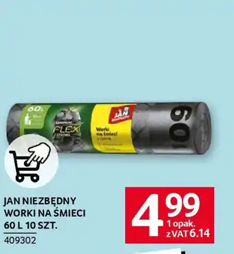 Selgros JAN NIEZBĘDNY WORKI NA ŚMIECI 60 L 10 SZT. oferta