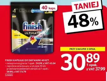 Selgros FINISH KAPSUŁKI DO ZMYWARKI 40 SZT. oferta