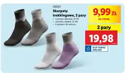 Lidl Skarpety trekkingowe męskie 41-46 Crivit oferta