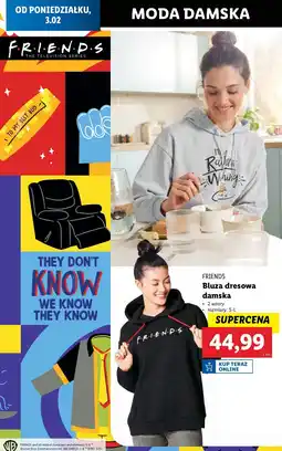 Lidl Bluza dresowa damska friends s-l oferta