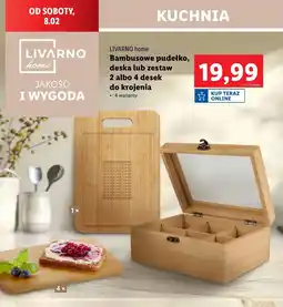 Lidl Deski do krojenia bambusowe Livarno Home oferta