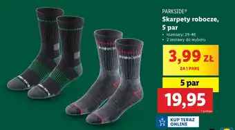 Lidl Skarpetki robocze 39-46 Parkside oferta