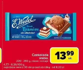 Globi Czekolada mleczna o smaku tiramisu E. Wedel oferta