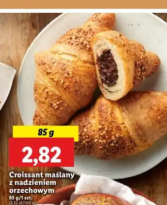 Lidl Croissant z nadzieniem orzechowym oferta