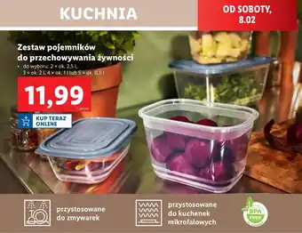 Lidl Zestaw pojemników 500 ml oferta