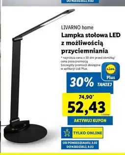 Lidl Lampa stołowa z funkcją przyciemniania Livarno Home oferta