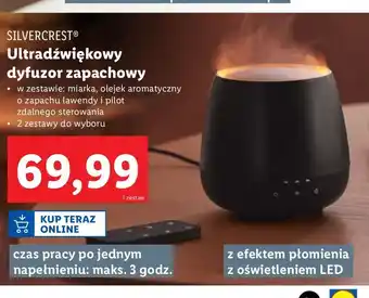 Lidl Dyfuzor ultradźwiękowy zapachowy 80 ml Silvercrest oferta