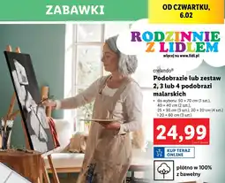 Lidl Podobrazie płócienne 20 x 60 cm Crelando oferta