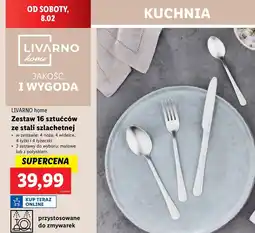 Lidl Zestaw sztućców ze stali szlachetnej Livarno Home oferta