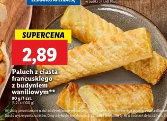 Lidl Paluch francuski z budyniem waniliowym Cukiernia Lidla oferta