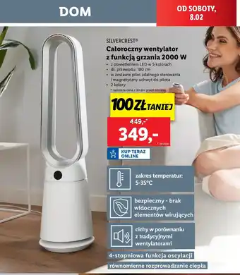 Lidl Termowentylator 2000 w Silvercrest oferta