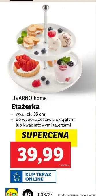 Lidl Etażerka 35 cm Livarno Home oferta