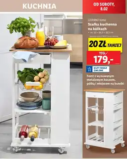 Lidl Szafka kuchenna na kółkach 50 x 86.5 38.5 cm Livarno Home oferta