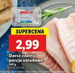 Lidl Dorsz czarny porcje Abramczyk oferta