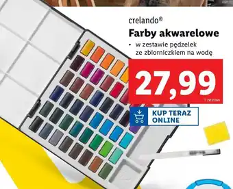 Lidl Farby akrylowe w walizce Crelando oferta