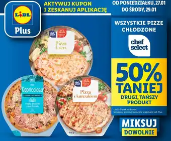 Lidl Pizza rodzinna capriciosa Chef Select oferta