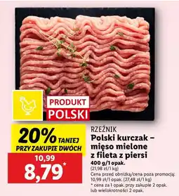 Lidl Mięso mielone z piersi kurczaka Rzeźnik Codzienna Dostawa oferta