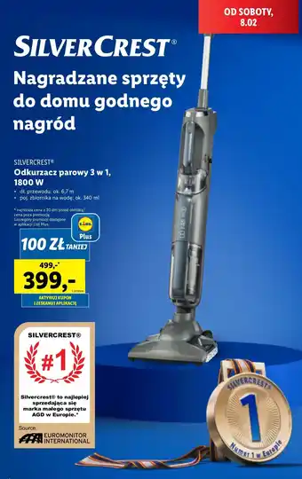 Lidl Odkurzacz parowy 1800 w Silvercrest oferta