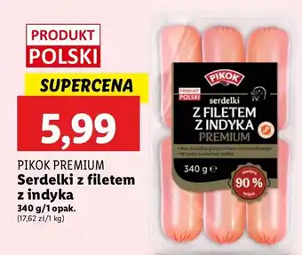 Lidl Serdelki z indyka Pikok oferta