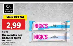 Lidl Czekolada ciemna N!Ck's oferta