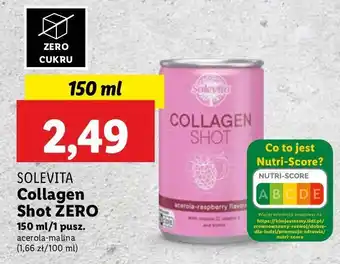 Lidl Shot collagen Solevita oferta