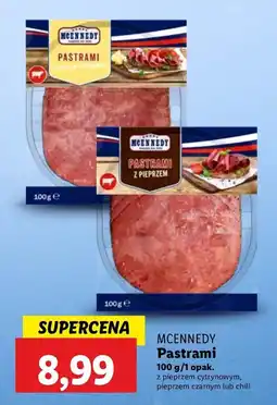 Lidl Pastrami wołowe z papryczką chili Mcennedy oferta